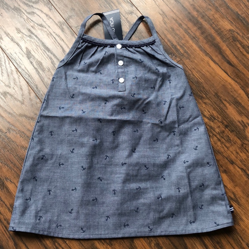 NWT Nautica chambray anchor dress - Sz 24m